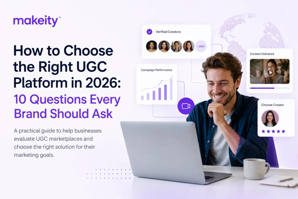 Business owner comparing verified UGC creators and choosing the right UGC platform in 2026